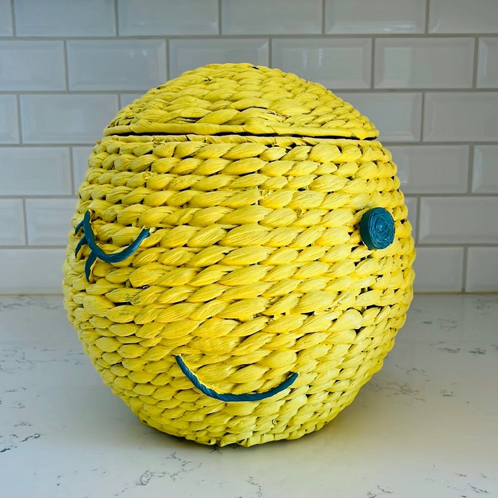 Pottery Barn Kids Happy Face  Storage Basket - Picture 3 of 15